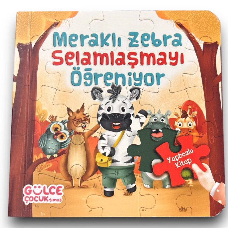 Merakli Zebra Selamlasmayi Ögreniyor - Yapbozlu Kitap 2